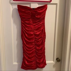 Ruby red cocktail dress